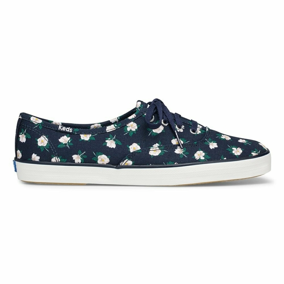 Keds Navy Draper James Champion Magnolia Sneaker - Picture 2 of 12